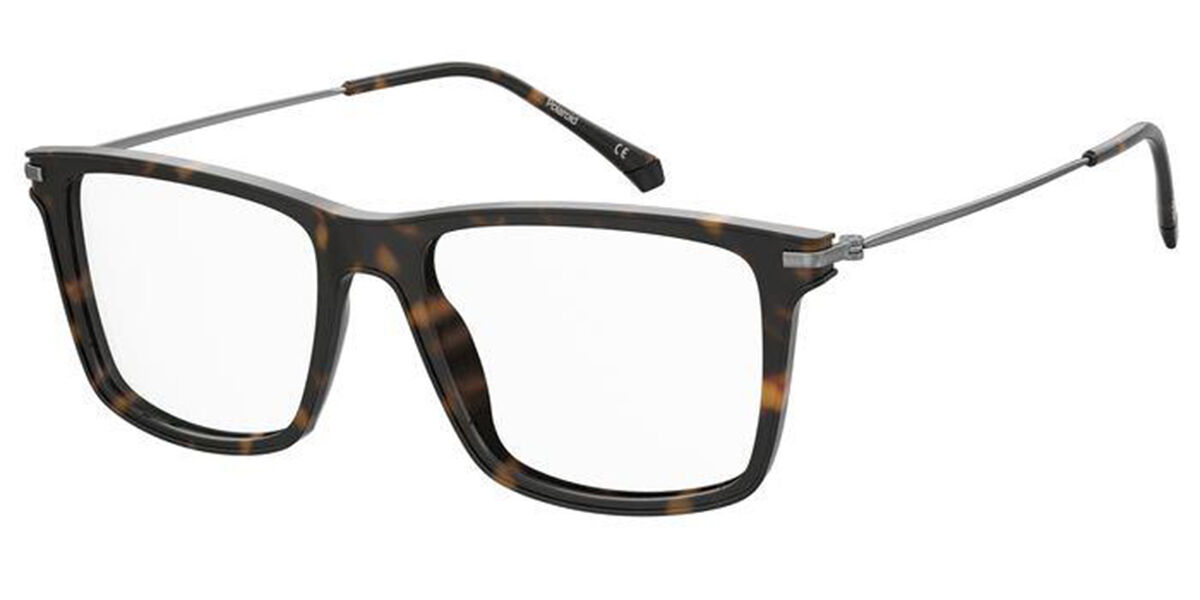 Photos - Glasses & Contact Lenses Polaroid PLD D414 086 Men's Eyeglasses Tortoiseshell Size 53 (Fra 
