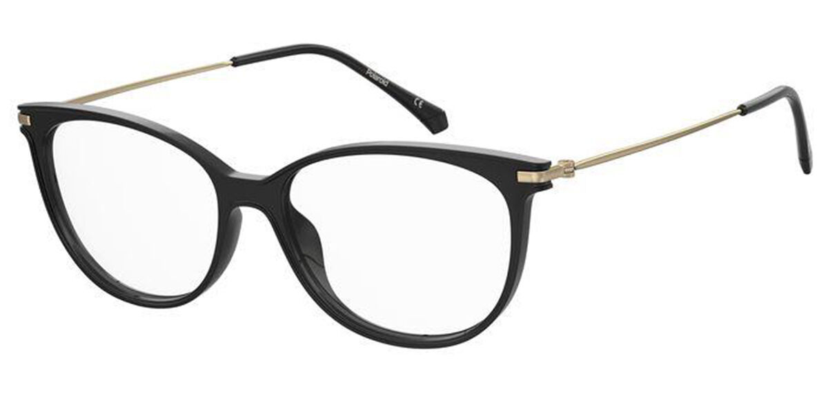 Photos - Glasses & Contact Lenses Polaroid PLD D415 807 Women's Eyeglasses Black Size 52 (Frame Onl 
