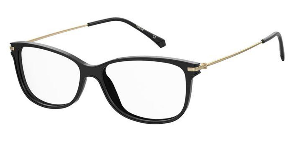 Photos - Glasses & Contact Lenses Polaroid PLD D416 807 Women's Eyeglasses Black Size 54 (Frame Onl 