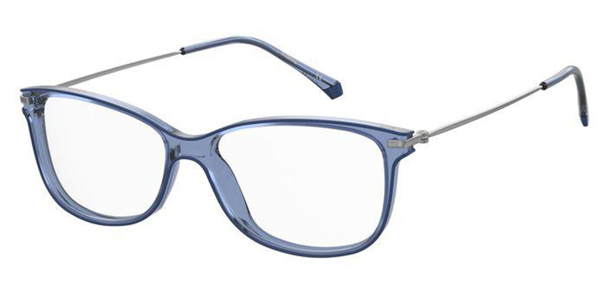 Photos - Glasses & Contact Lenses Polaroid PLD D416 MVU Women's Eyeglasses Blue Size 54 (Frame Only 