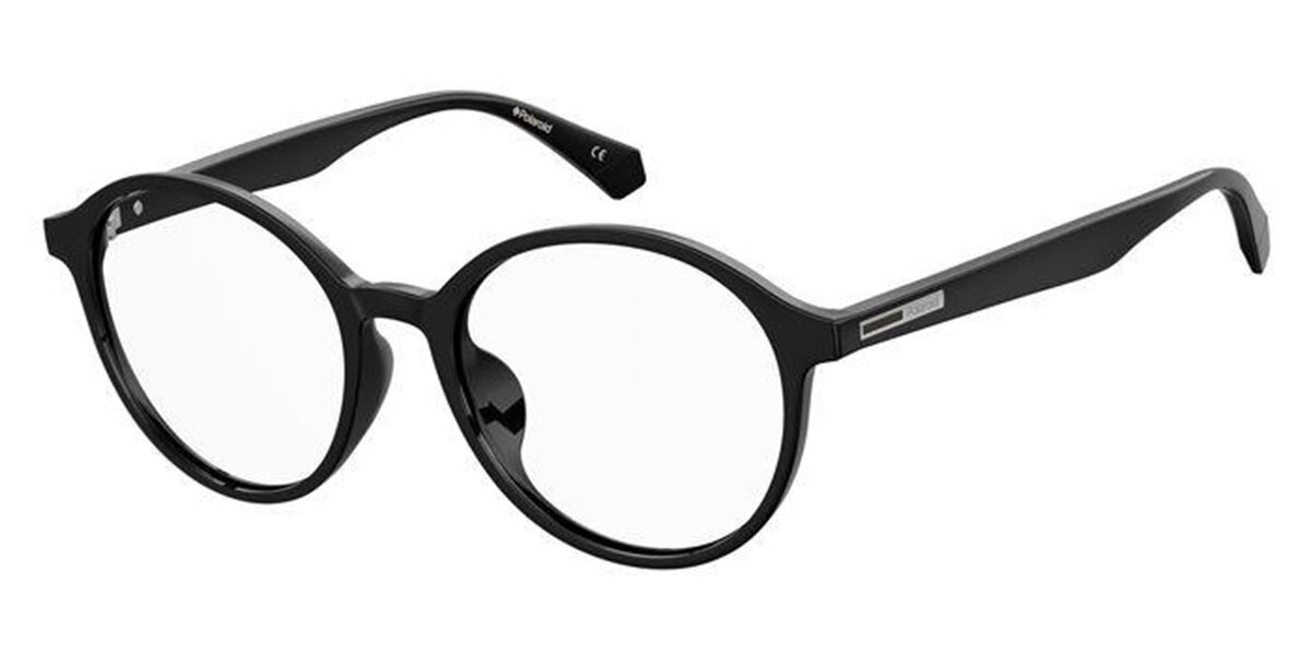 Photos - Glasses & Contact Lenses Polaroid PLD D388/F Asian Fit 807 Men's Eyeglasses Black Size 52 