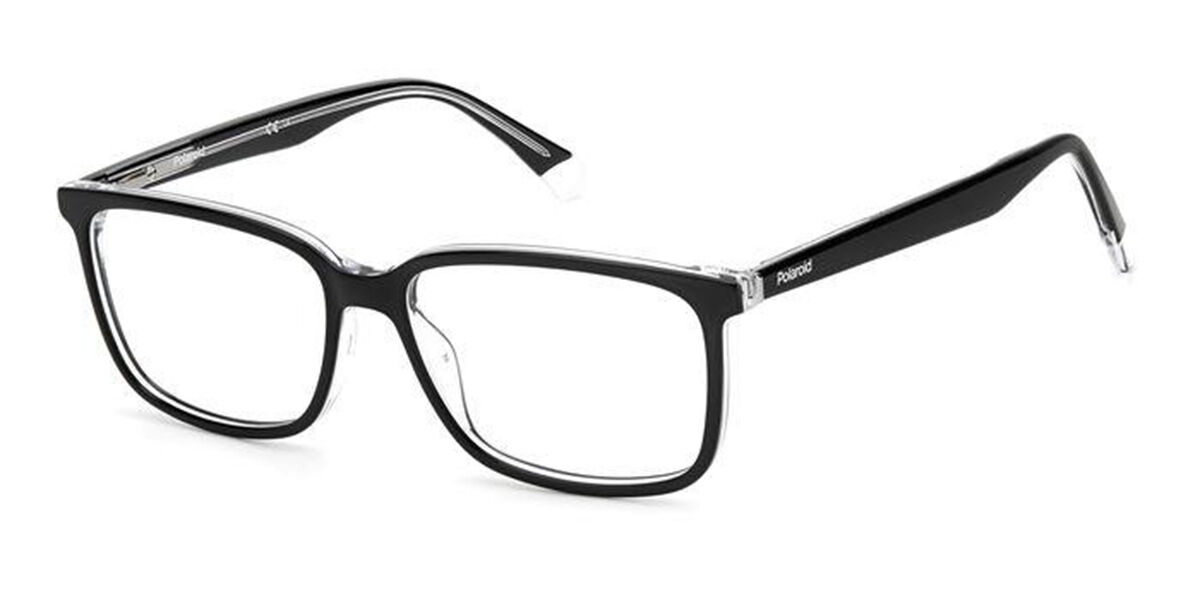 Photos - Glasses & Contact Lenses Polaroid PLD D394 7C5 Men's Eyeglasses Black Size 55  (Frame Only)