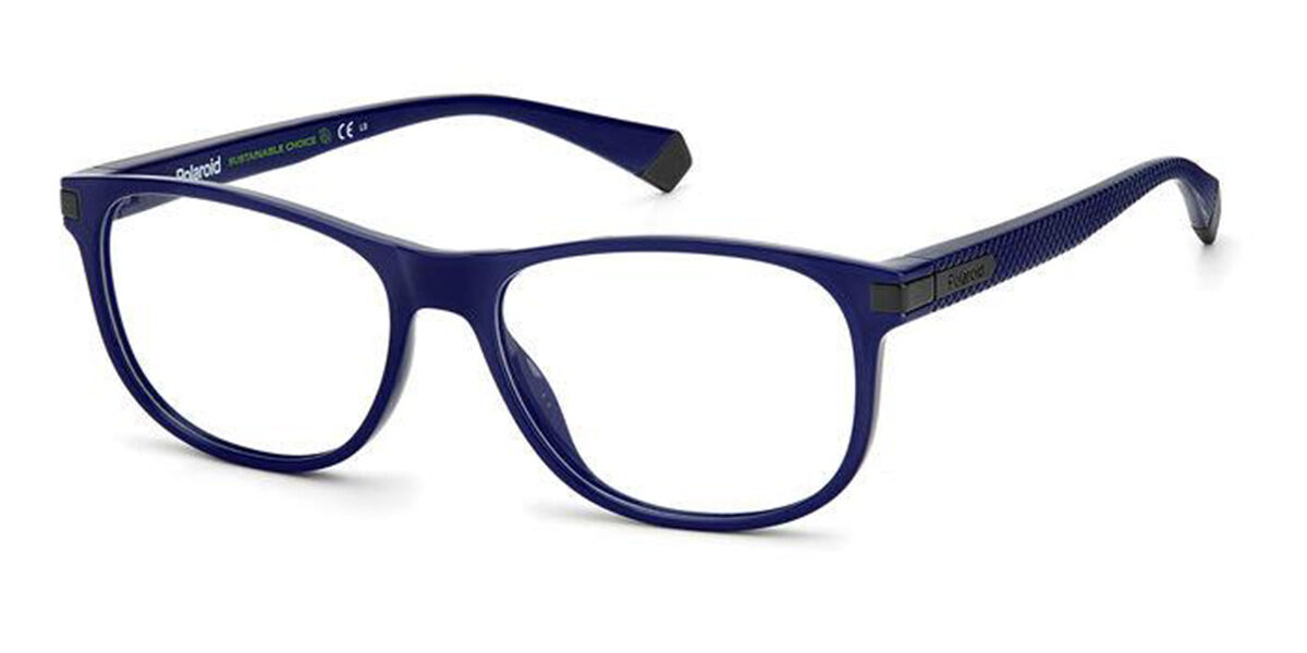 Photos - Glasses & Contact Lenses Polaroid PLD D417 9N7 Men's Eyeglasses Blue Size 55  (Frame Only)