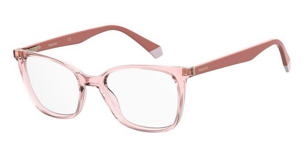 Photos - Glasses & Contact Lenses Polaroid PLD D423 35J Women's Eyeglasses Pink Size 51 (Frame Only 