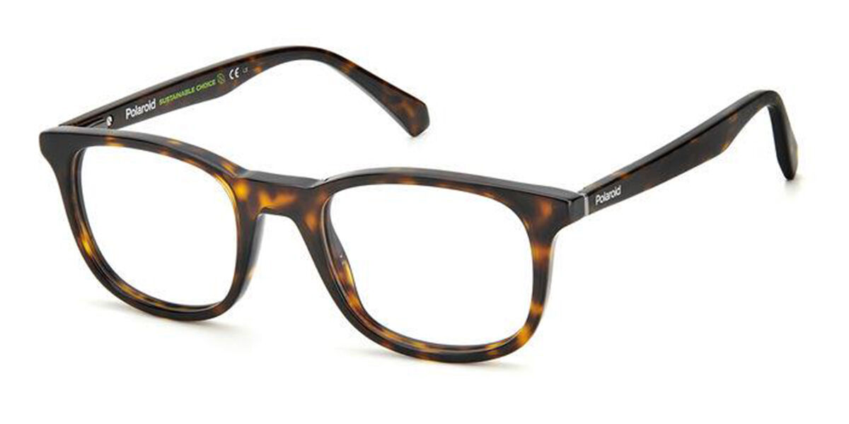 Photos - Glasses & Contact Lenses Polaroid PLD D424 086 Men's Eyeglasses Tortoiseshell Size 50 (Fra 