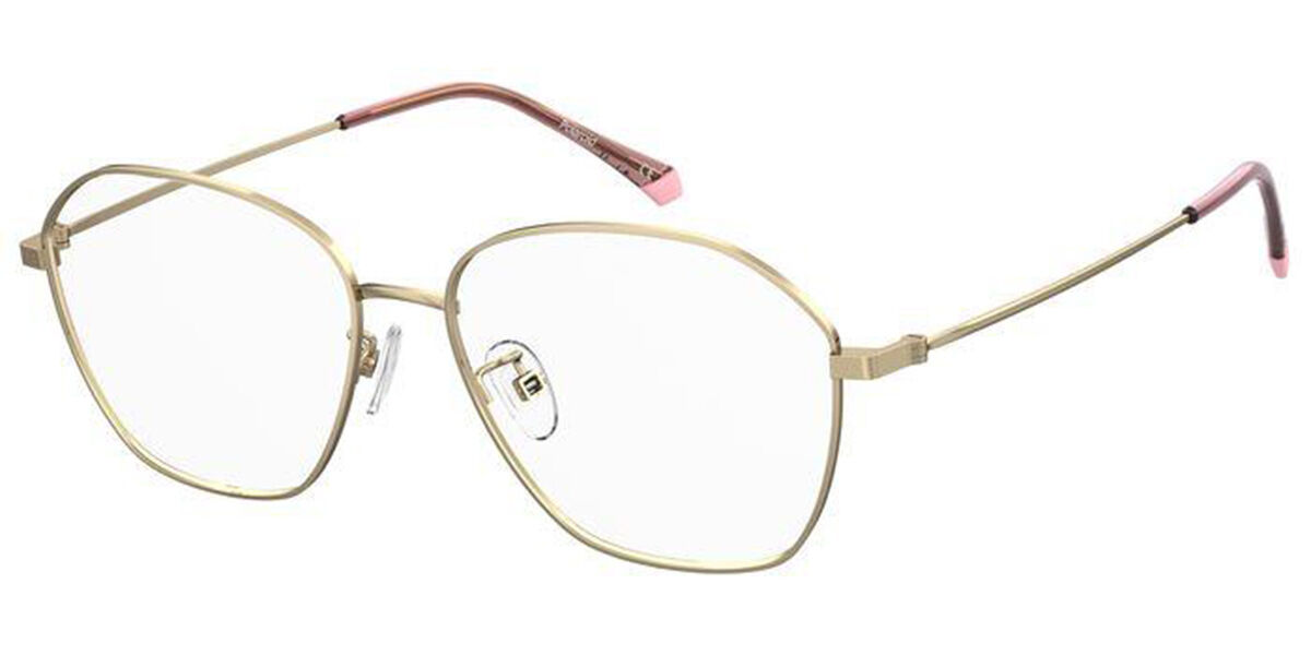 Photos - Glasses & Contact Lenses Polaroid PLD D425/G EYR Women's Eyeglasses Gold Size 56 (Frame On 