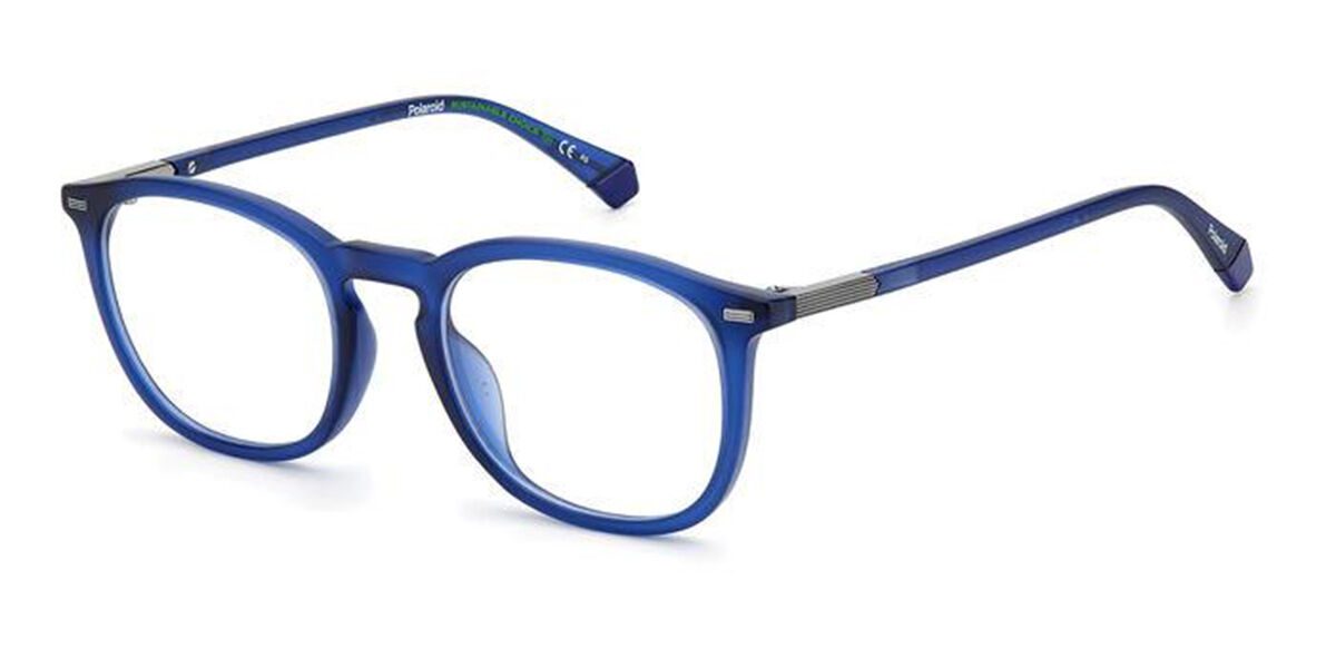 Polaroid PLD D431/F Asian Fit IPQ Men's Eyeglasses Blue Size 52 (Frame Only) - Blue Light Block Available