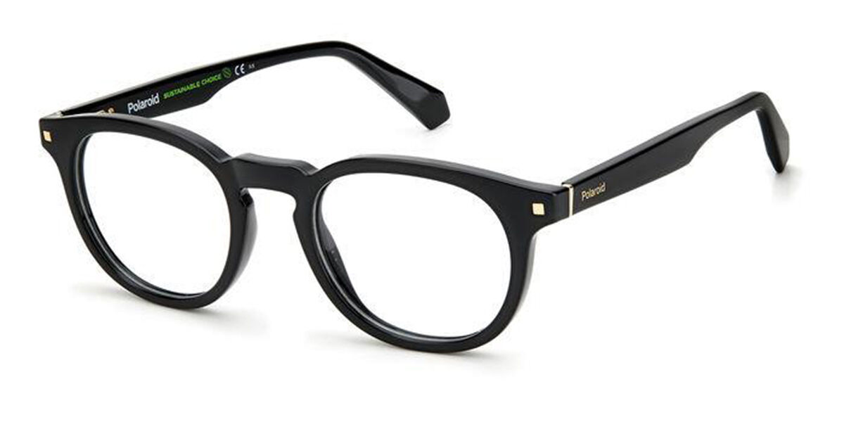 Photos - Glasses & Contact Lenses Polaroid PLD D435 807 Women's Eyeglasses Black Size 49 (Frame Onl 