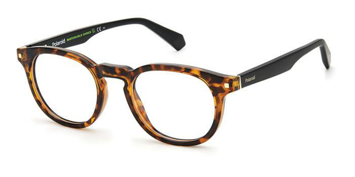 Photos - Glasses & Contact Lenses Polaroid PLD D435 086 Women's Eyeglasses Tortoiseshell Size 49 (F 