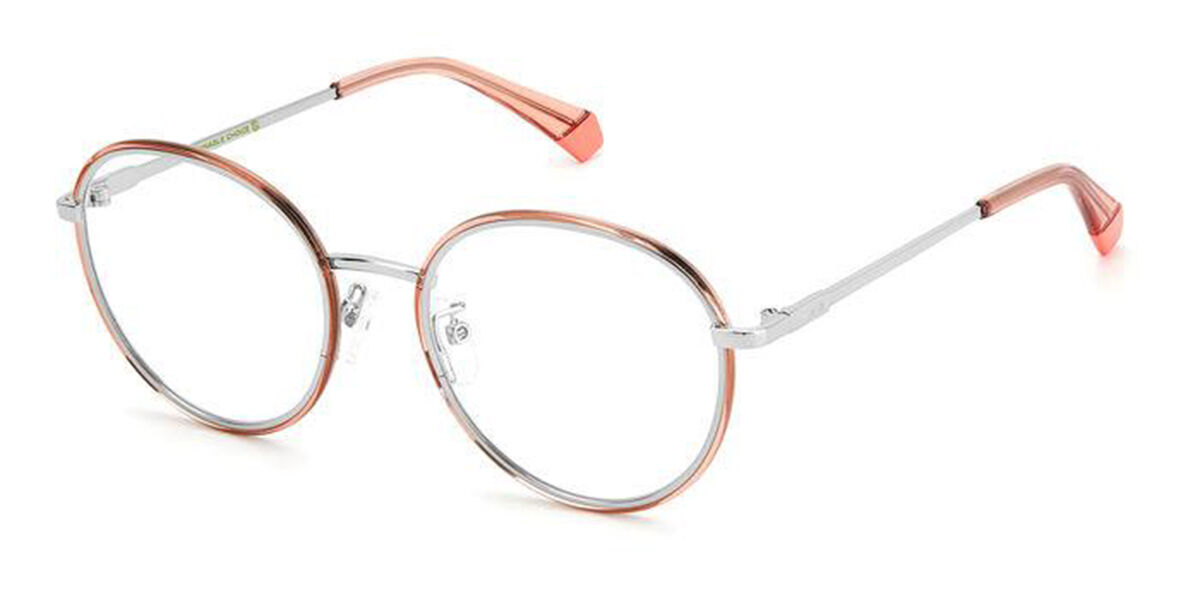 Photos - Glasses & Contact Lenses Polaroid PLD D438/G 9F6 Women's Eyeglasses Silver Size 52 (Frame 