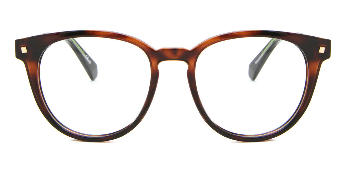 Polaroid Unisex PLD D445 086 Vista frames Plastic Havana  Round-image