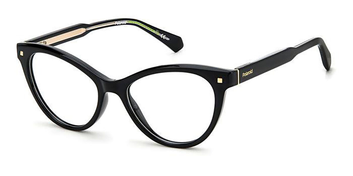 Photos - Glasses & Contact Lenses Polaroid PLD D446 807 Women's Eyeglasses Black Size 52 (Frame Onl 