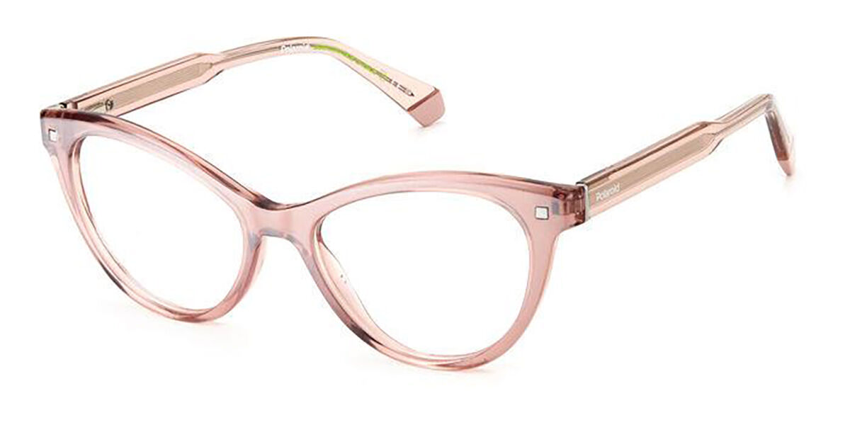 Photos - Glasses & Contact Lenses Polaroid PLD D446 5KC Women's Eyeglasses Pink Size 52 (Frame Only 