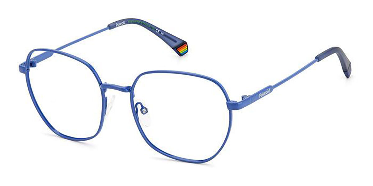 Photos - Glasses & Contact Lenses Polaroid PLD D450 MVU Women's Eyeglasses Blue Size 54 (Frame Only 