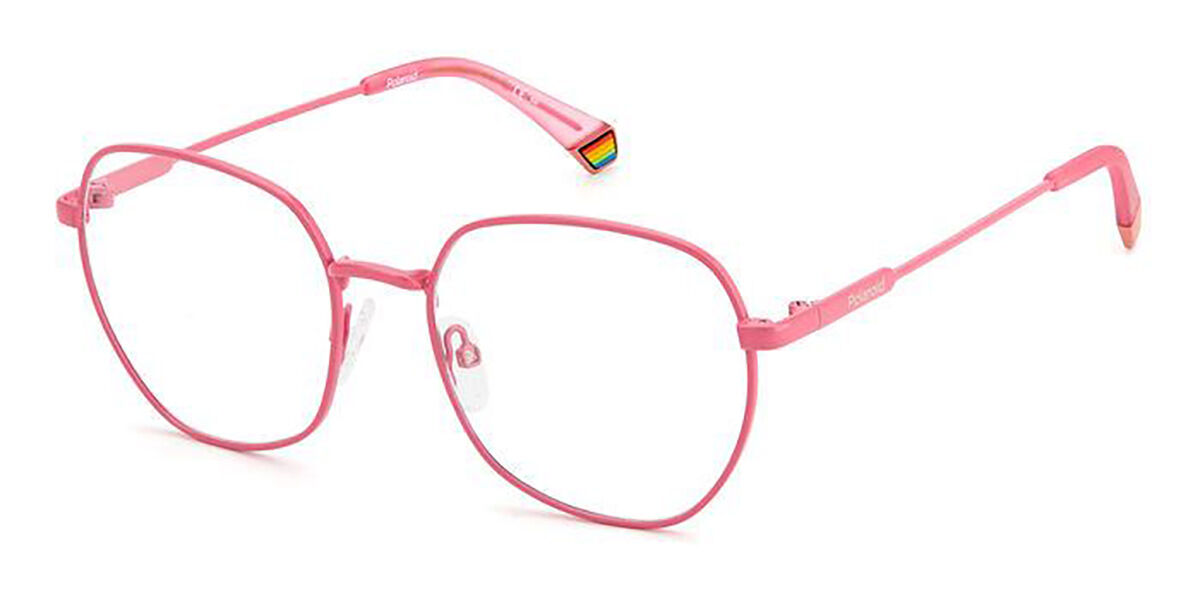Photos - Glasses & Contact Lenses Polaroid PLD D450 35J Women's Eyeglasses Pink Size 54 (Frame Only 