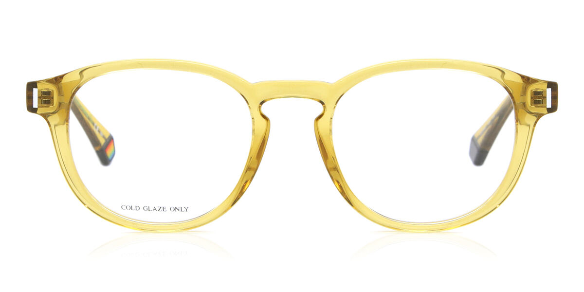 Photos - Glasses & Contact Lenses Polaroid PLD D452 40G Men's Eyeglasses Yellow Size 48 (Frame Only 
