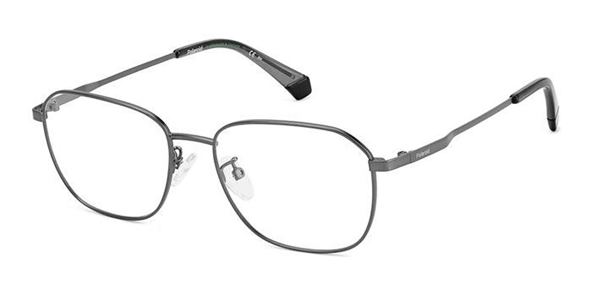 Photos - Glasses & Contact Lenses Polaroid PLD D454/G R80 Men's Eyeglasses Grey Size 54 (Frame Only 