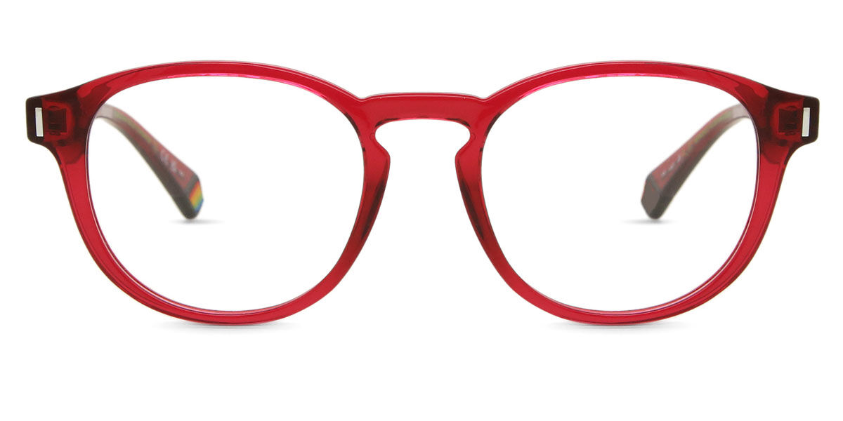Polaroid Męski Transparent Red Pld D452 C9a 50 Czerwone Meskie Okulary Korekcyjne