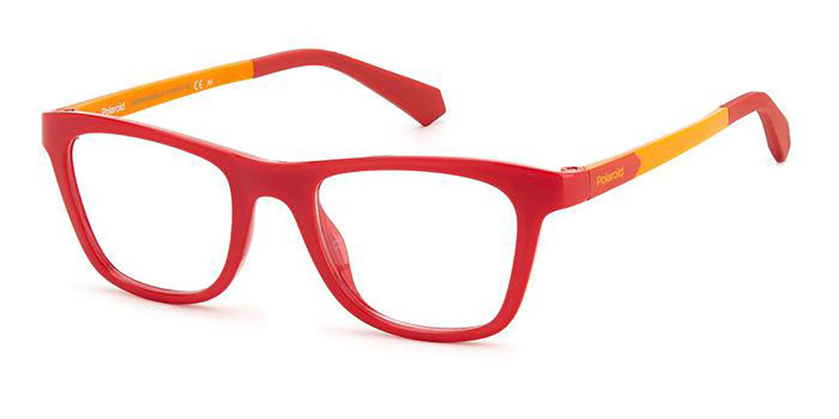 Photos - Glasses & Contact Lenses Polaroid PLD D829 Kids T3L Kids' Eyeglasses Red Size 44 (Frame On 