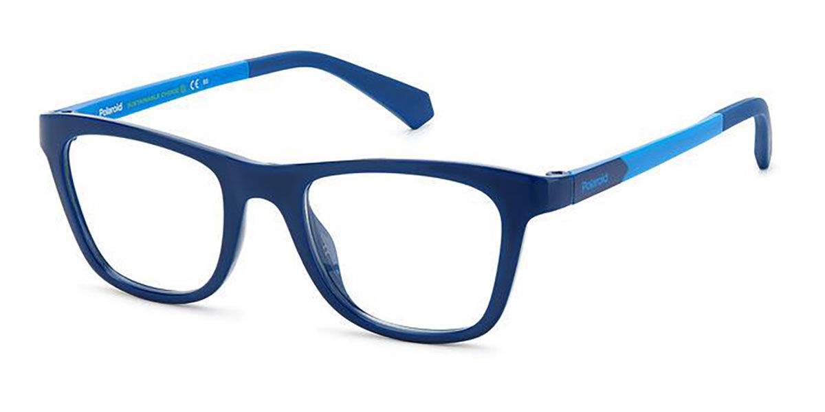 Photos - Glasses & Contact Lenses Polaroid PLD D829 Kids ZX9 Kids' Eyeglasses Blue Size 44 (Frame O 