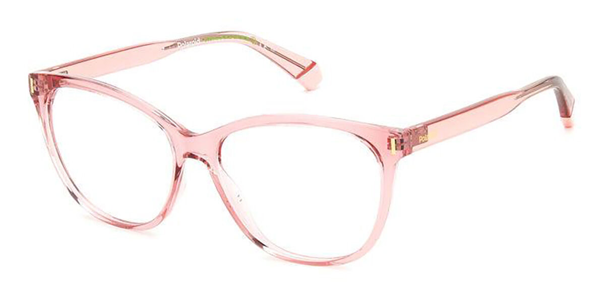 Photos - Glasses & Contact Lenses Polaroid PLD D463 35J Women's Eyeglasses Pink Size 56 (Frame Only 