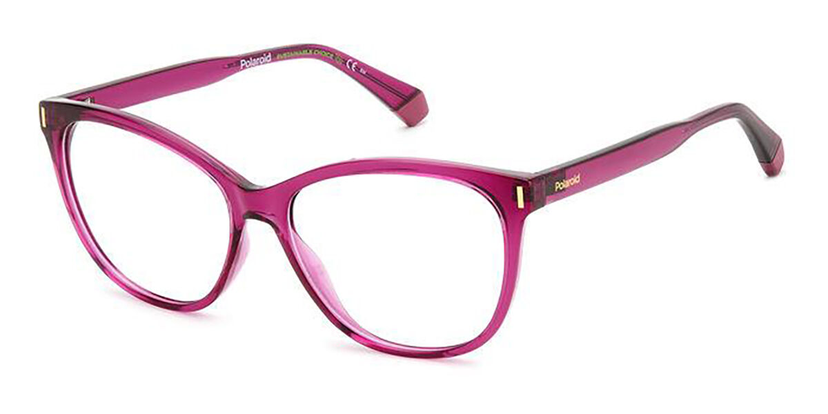 Photos - Glasses & Contact Lenses Polaroid PLD D463 MU1 Women's Eyeglasses Purple Size 56 (Frame On 