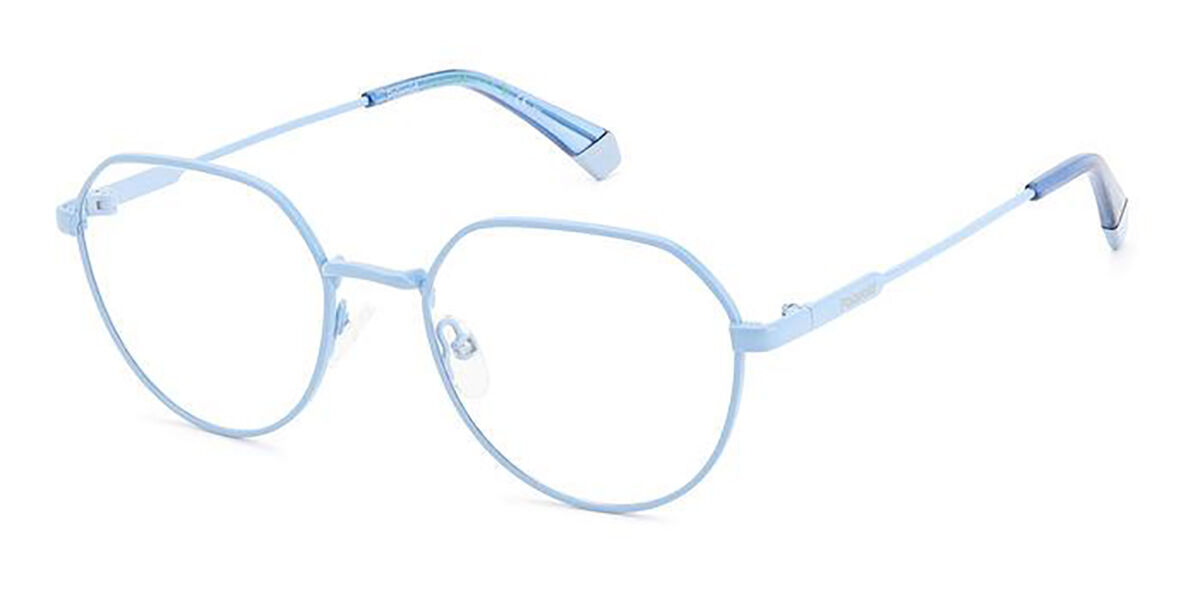 Photos - Glasses & Contact Lenses Polaroid PLD D465 MVU Men's Eyeglasses Blue Size 52  (Frame Only)