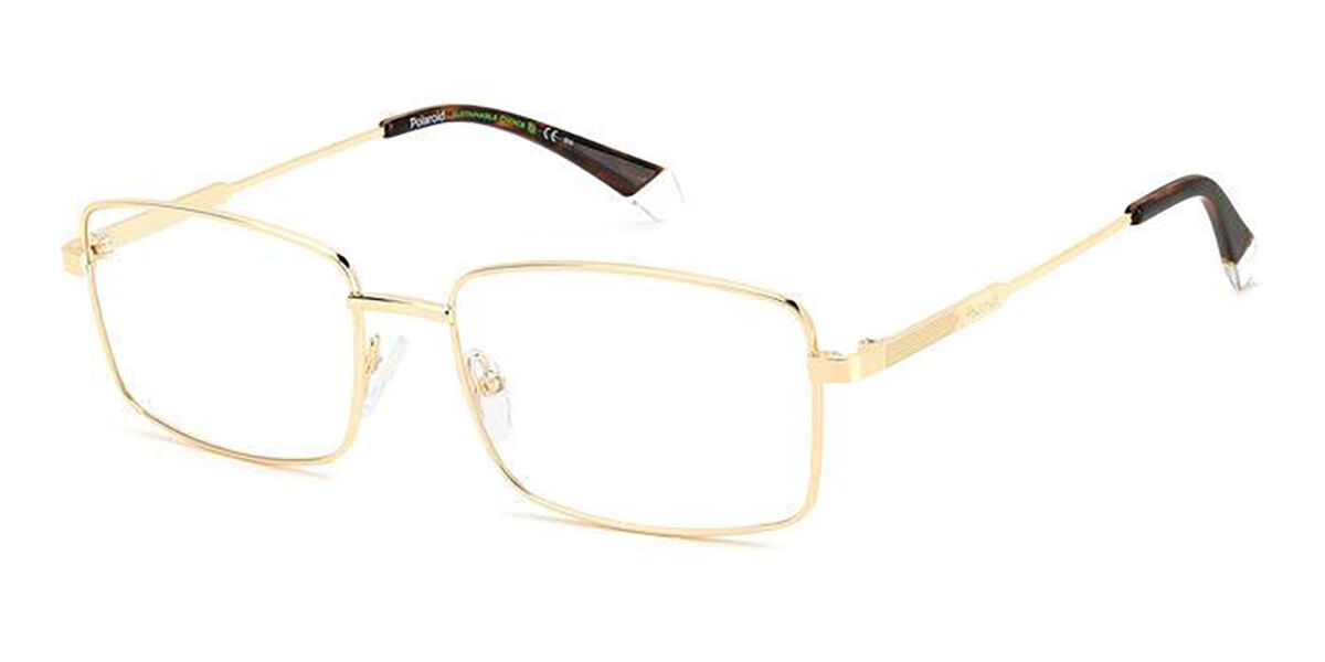 Photos - Glasses & Contact Lenses Polaroid PLD D470 J5G Men's Eyeglasses Gold Size 54  (Frame Only)