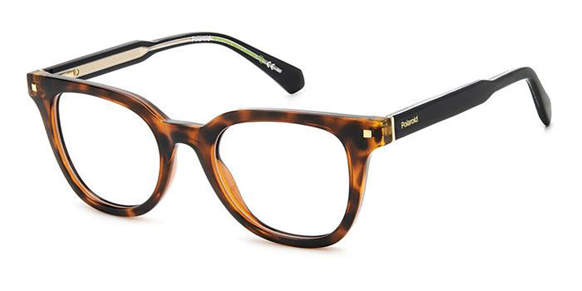 Photos - Glasses & Contact Lenses Polaroid PLD D473 086 Women's Eyeglasses Tortoiseshell Size 49 (F 