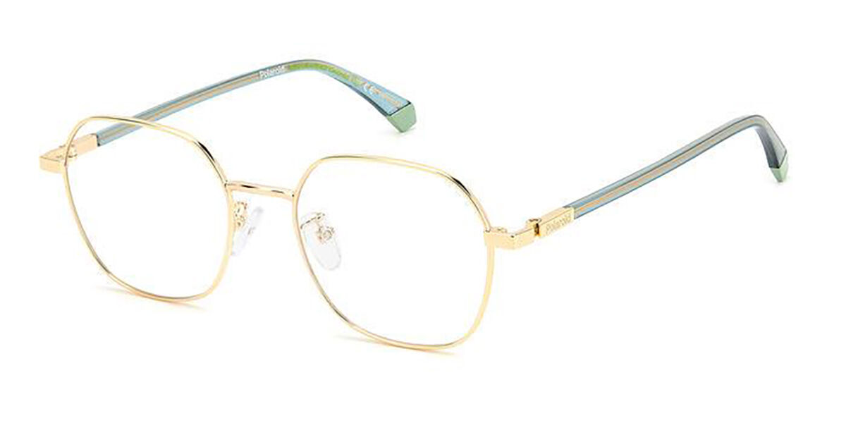Photos - Glasses & Contact Lenses Polaroid PLD D474/G J5G Men's Eyeglasses Gold Size 50 (Frame Only 