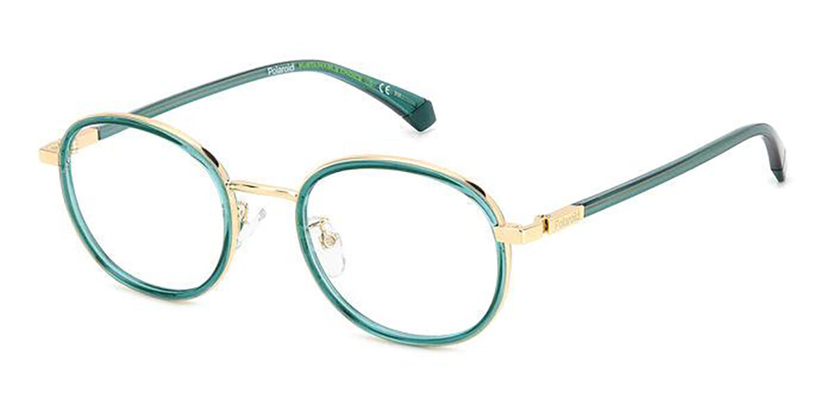 Photos - Glasses & Contact Lenses Polaroid PLD D475/G J5G Men's Eyeglasses Gold Size 50 (Frame Only 