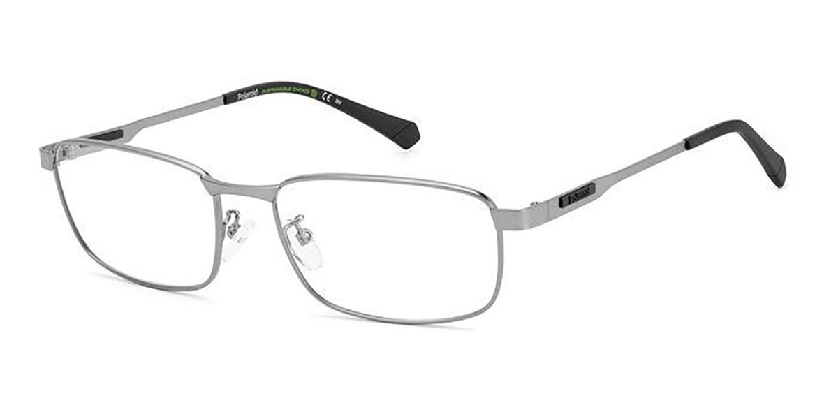 Photos - Glasses & Contact Lenses Polaroid PLD D480/G R81 Men's Eyeglasses Grey Size 57 (Frame Only 