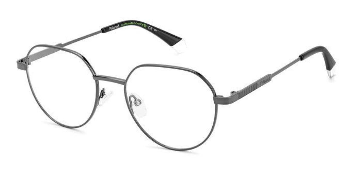 Photos - Glasses & Contact Lenses Polaroid PLD D471 KJ1 Men's Eyeglasses Gunmetal Size 52 (Frame On 