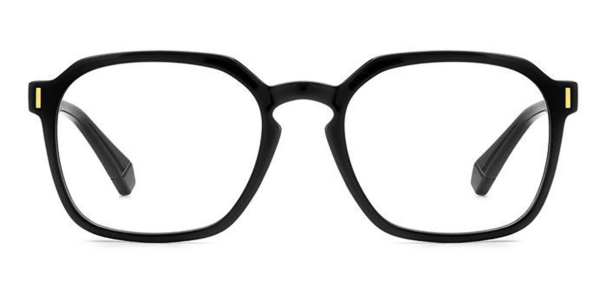 Photos - Glasses & Contact Lenses Polaroid PLD D482 807 Men's Eyeglasses Black Size 53  (Frame Only)
