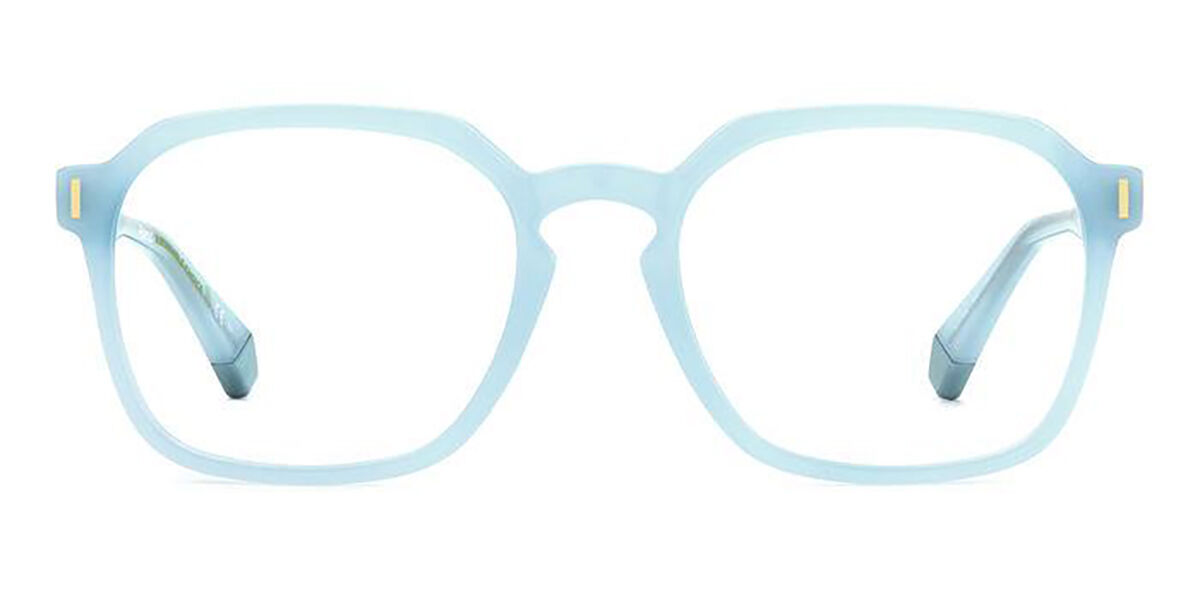 Photos - Glasses & Contact Lenses Polaroid PLD D482 MVU Men's Eyeglasses Blue Size 53  (Frame Only)