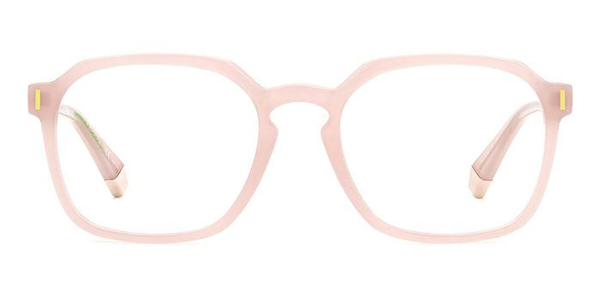 Photos - Glasses & Contact Lenses Polaroid PLD D482 35J Men's Eyeglasses Pink Size 53  (Frame Only)