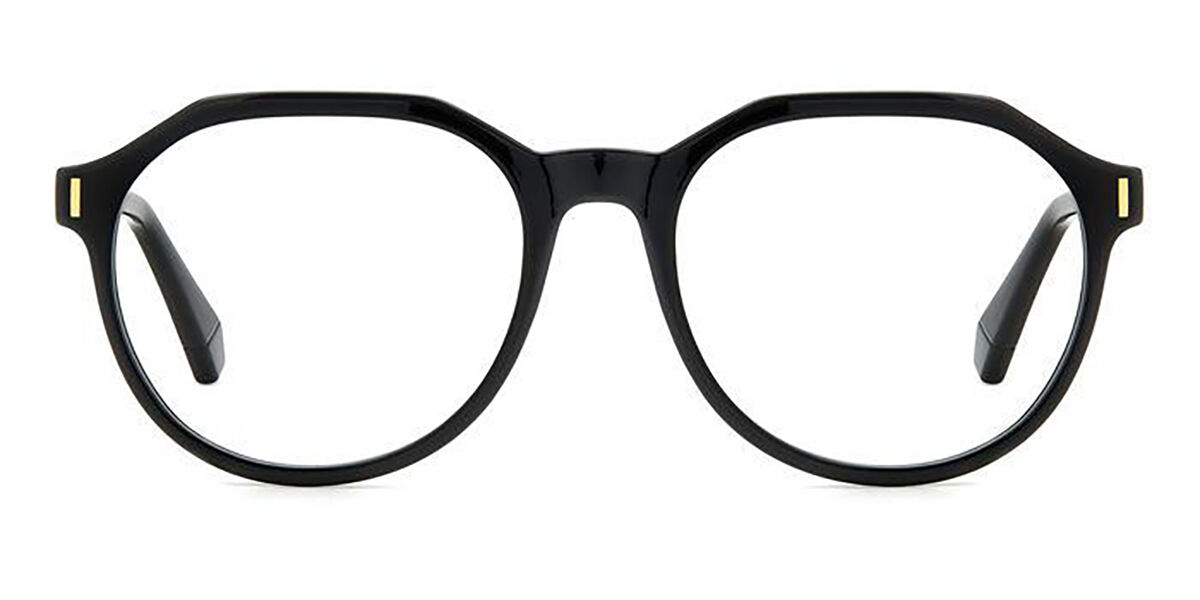 Photos - Glasses & Contact Lenses Polaroid PLD D483 807 Men's Eyeglasses Black Size 52  (Frame Only)