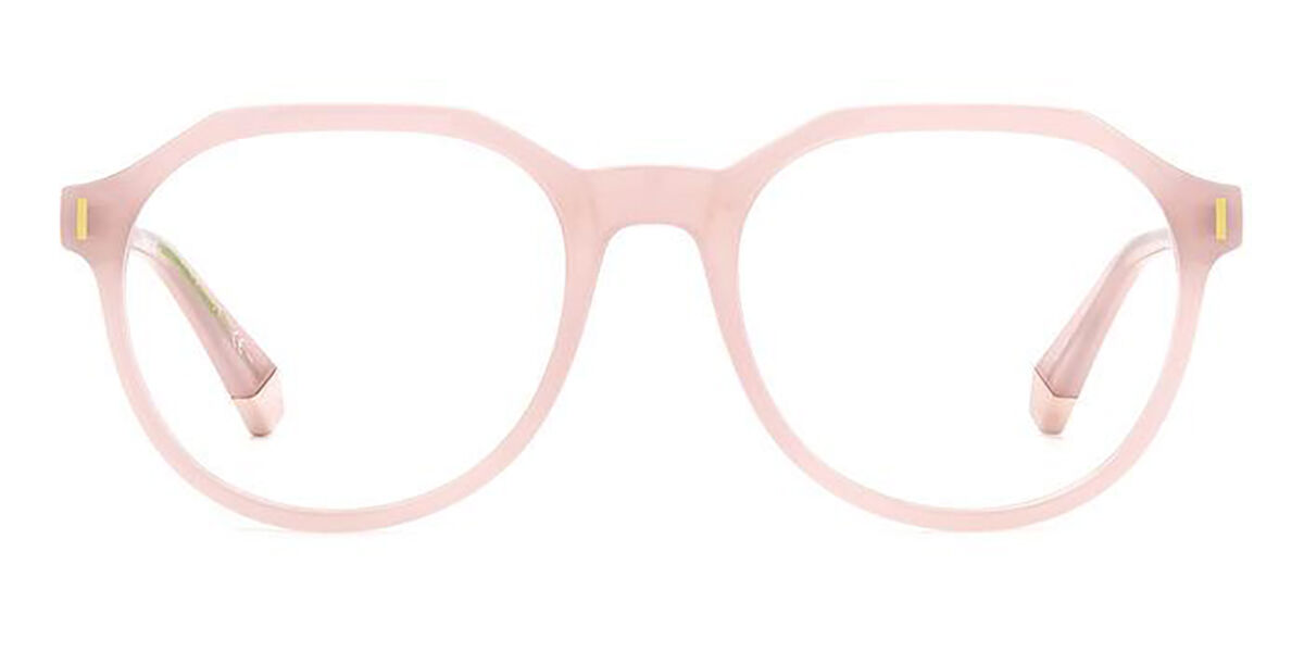Photos - Glasses & Contact Lenses Polaroid PLD D483 35J Men's Eyeglasses Pink Size 52  (Frame Only)
