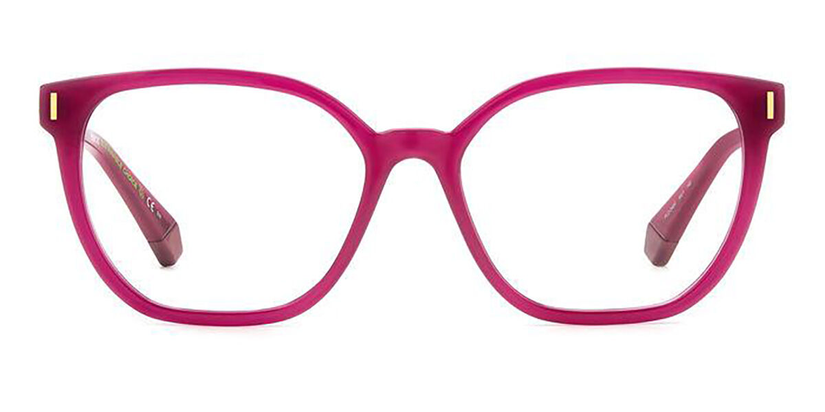 Photos - Glasses & Contact Lenses Polaroid PLD D484 MU1 Women's Eyeglasses Pink Size 54 (Frame Only 