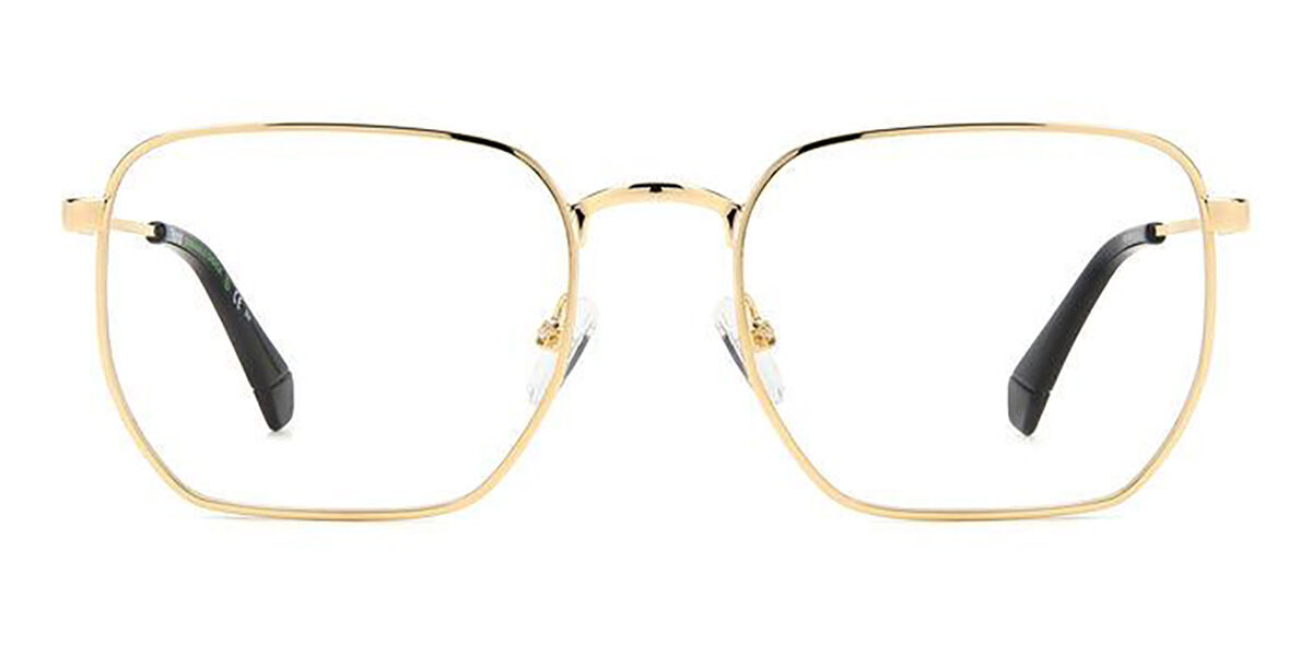 Photos - Glasses & Contact Lenses Polaroid PLD D485 J5G Men's Eyeglasses Gold Size 56  (Frame Only)