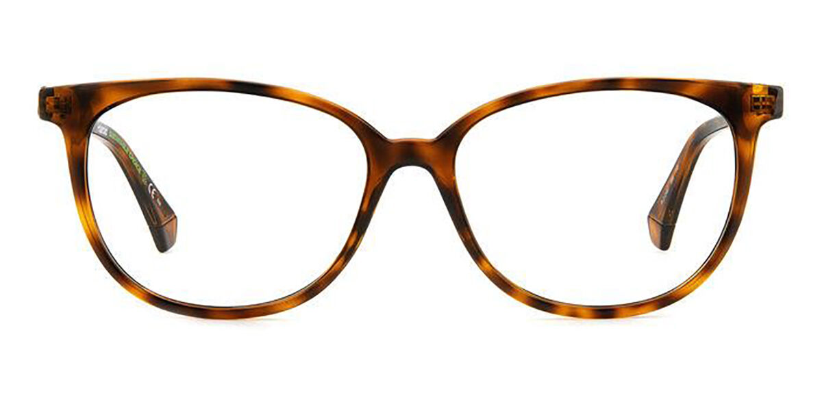 Photos - Glasses & Contact Lenses Polaroid PLD D487 086 Women's Eyeglasses Tortoiseshell Size 55 (F 
