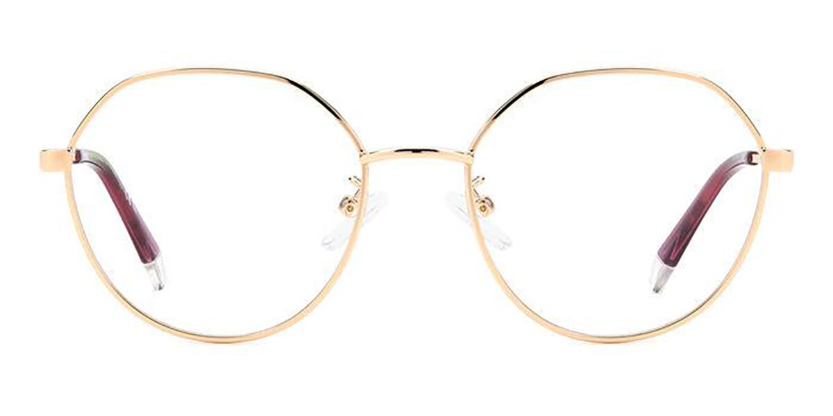 Photos - Glasses & Contact Lenses Polaroid PLD D490/G DDB Women's Eyeglasses Rose-Gold Size 52 (Fra 