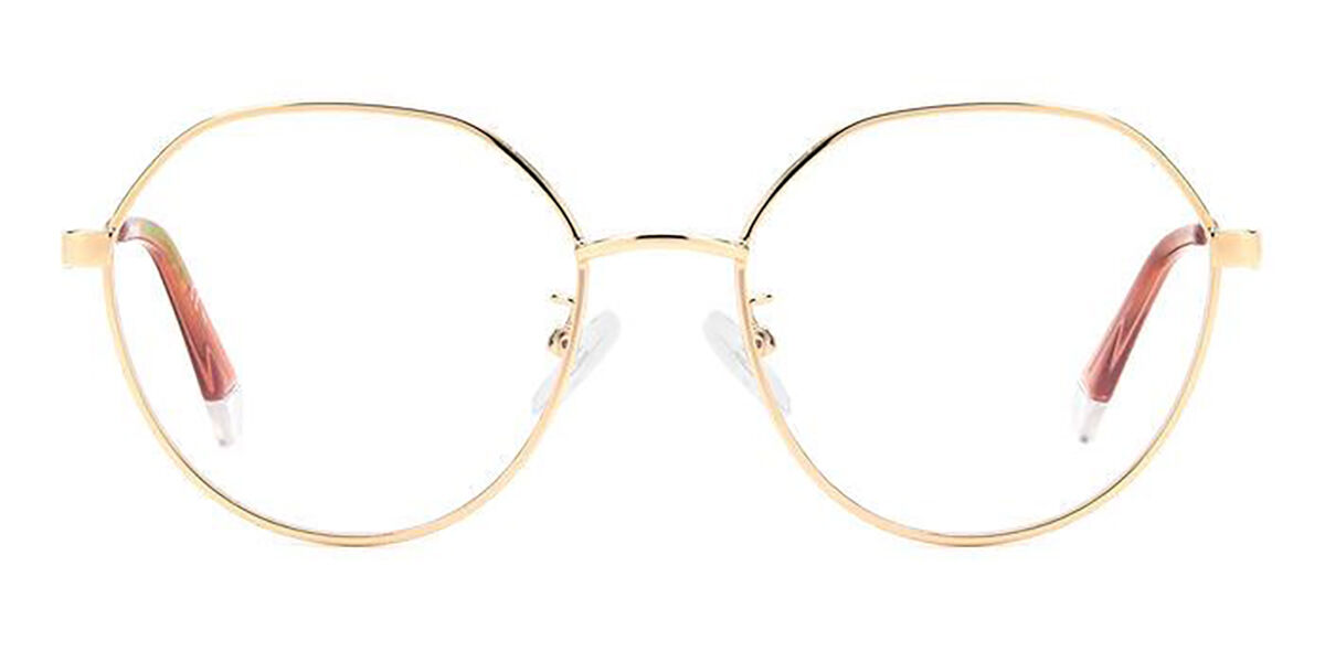 Photos - Glasses & Contact Lenses Polaroid PLD D490/G J5G Women's Eyeglasses Gold Size 52 (Frame On 