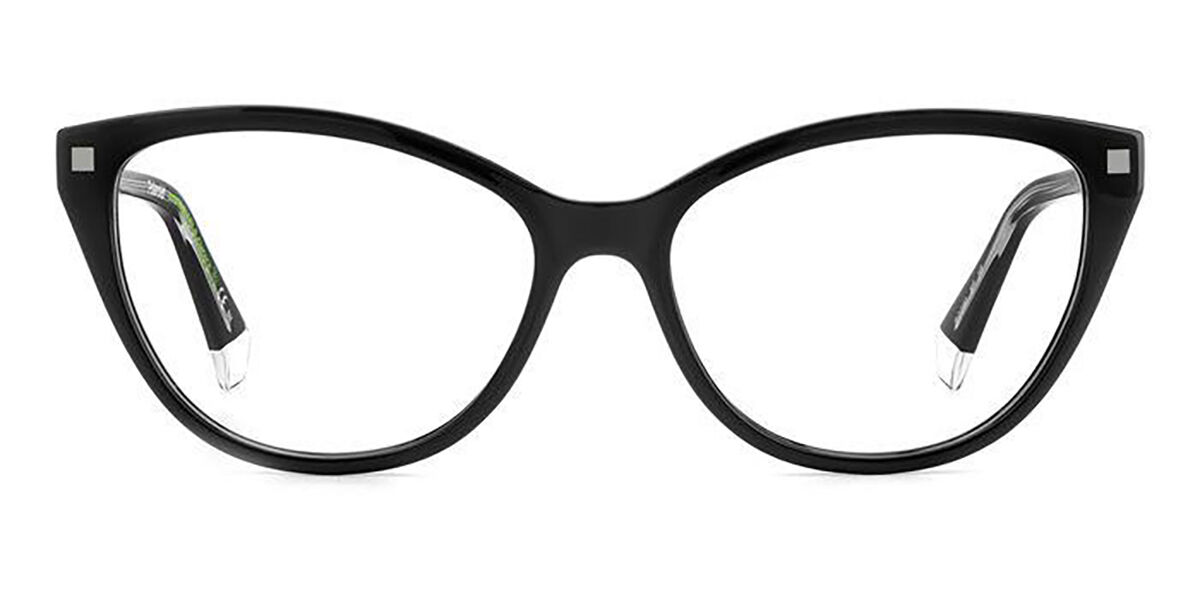 Photos - Glasses & Contact Lenses Polaroid PLD D493 807 Women's Eyeglasses Black Size 55 (Frame Onl 