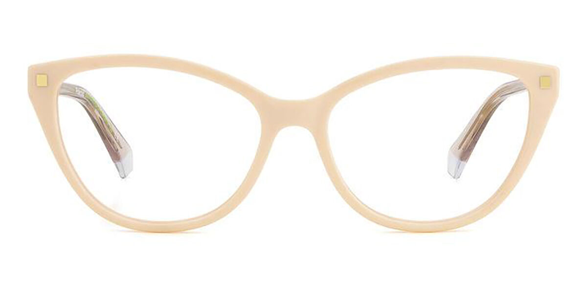 Photos - Glasses & Contact Lenses Polaroid PLD D493 SZJ Women's Eyeglasses White Size 55 (Frame Onl 