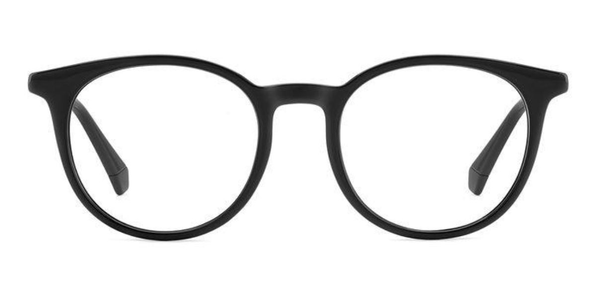 Photos - Glasses & Contact Lenses Polaroid PLD D496 807 Men's Eyeglasses Black Size 50  (Frame Only)