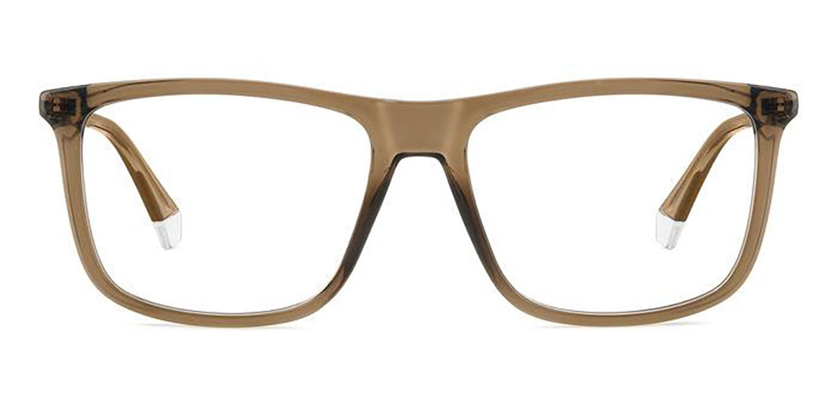 Photos - Glasses & Contact Lenses Polaroid PLD D497 10A Men's Eyeglasses Brown Size 55  (Frame Only)