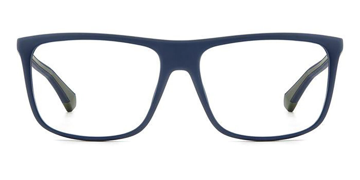 Photos - Glasses & Contact Lenses Polaroid PLD D516 PJP Men's Eyeglasses Blue Size 56  (Frame Only)