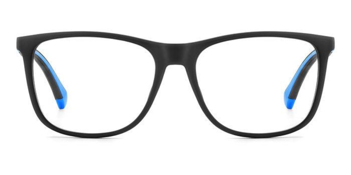 Photos - Glasses & Contact Lenses Polaroid PLD D517 0VK Men's Eyeglasses Black Size 55  (Frame Only)
