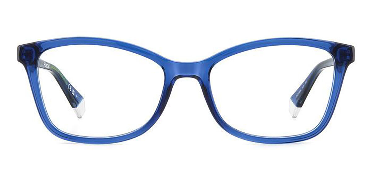 Photos - Glasses & Contact Lenses Polaroid PLD D505 PJP Women's Eyeglasses Blue Size 53 (Frame Only 